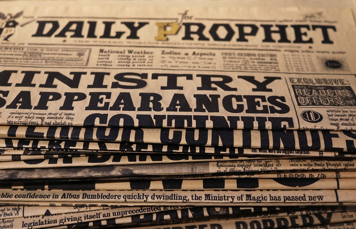 A pile of the Daily Prophet newspapers